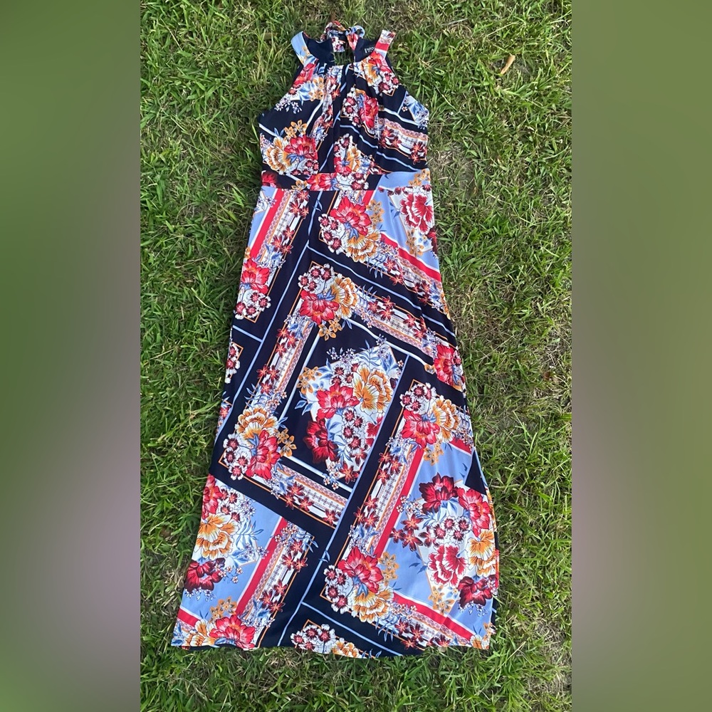 ENFOCUS Studio Floral Print Long Dress Sz 10